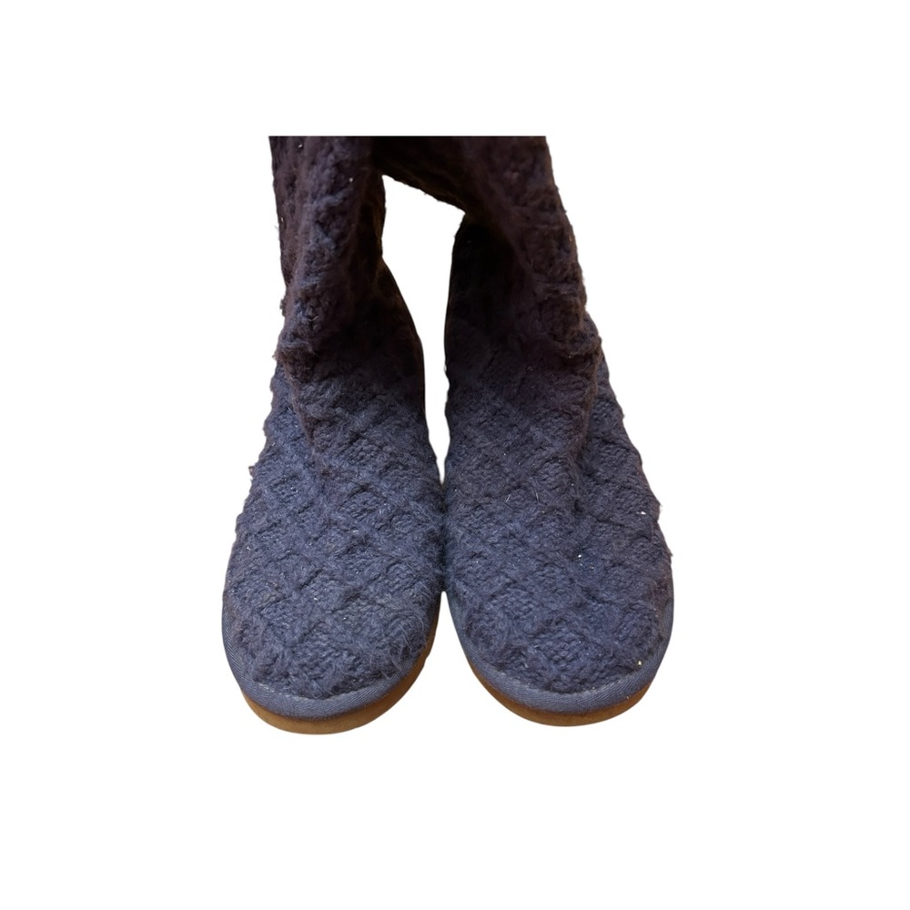UGG Lattice Cardy Boots Navy Blue Size 10 Women’s - Picture 6 of 10